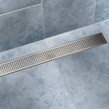 darrahopens Home & Garden > Bathroom Accessories 800mm Bathroom Shower Stainless Steel Grate Drain w/Centre outlet Floor Waste