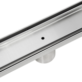 darrahopens Home & Garden > Bathroom Accessories 800mm Tile Insert Shower Bathroom Stainless Steel Grate Drain w/Centre outlet Floor Waste
