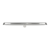 darrahopens Home & Garden > Bathroom Accessories 800mm Tile Insert Shower Bathroom Stainless Steel Grate Drain w/Centre outlet Floor Waste