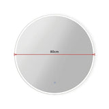 darrahopens Home & Garden > Bathroom Accessories 80cm LED Wall Mirror Bathroom Mirrors Light Decor Round