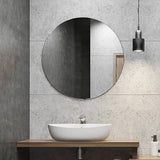 darrahopens Home & Garden > Bathroom Accessories 80cm Round Wall Mirror Bathroom Makeup Mirror by Della Francesca