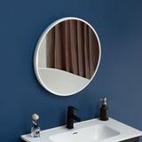 darrahopens Home & Garden > Bathroom Accessories 80cm Round Wall Mirror Bathroom Makeup Mirror by Della Francesca