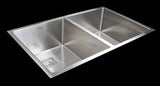 darrahopens Home & Garden > Bathroom Accessories 835x505mm Handmade 1.5mm Stainless Steel Undermount / Topmount Kitchen Sink with Square Waste
