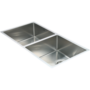 darrahopens Home & Garden > Bathroom Accessories 865x440mm Handmade Stainless Steel Undermount / Topmount Kitchen Sink with Waste
