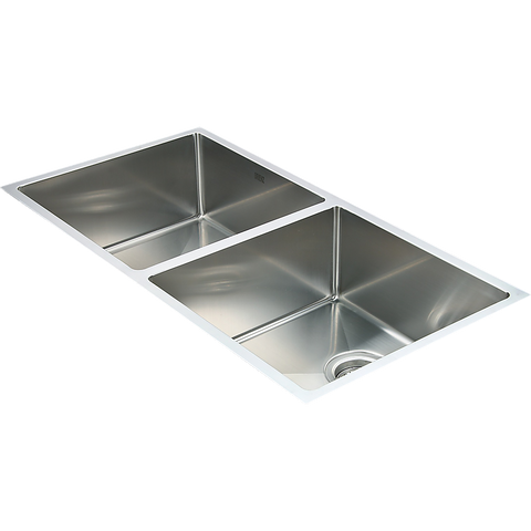darrahopens Home & Garden > Bathroom Accessories 865x440mm Handmade Stainless Steel Undermount / Topmount Kitchen Sink with Waste