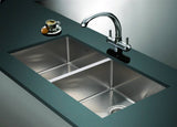 darrahopens Home & Garden > Bathroom Accessories 865x440mm Handmade Stainless Steel Undermount / Topmount Kitchen Sink with Waste