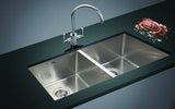 darrahopens Home & Garden > Bathroom Accessories 865x440mm Handmade Stainless Steel Undermount / Topmount Kitchen Sink with Waste