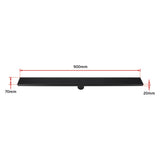 darrahopens Home & Garden > Bathroom Accessories 900mm Bathroom Shower Black Grate Drain w/Centre outlet Floor Waste Square Pattern