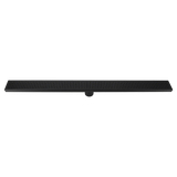 darrahopens Home & Garden > Bathroom Accessories 900mm Bathroom Shower Black Grate Drain w/Centre outlet Floor Waste Square Pattern