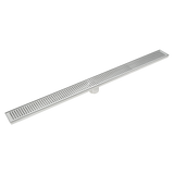 darrahopens Home & Garden > Bathroom Accessories 900mm Bathroom Shower Stainless Steel Grate Drain w/Centre outlet Floor Waste Square Pattern