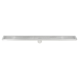 darrahopens Home & Garden > Bathroom Accessories 900mm Bathroom Shower Stainless Steel Grate Drain w/Centre outlet Floor Waste Square Pattern