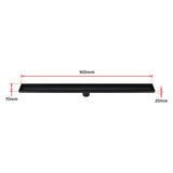 darrahopens Home & Garden > Bathroom Accessories 900mm Tile Insert Bathroom Shower Black Grate Drain w/Centre outlet Floor Waste