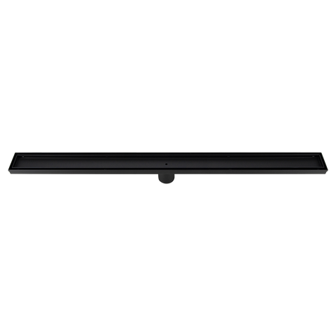 darrahopens Home & Garden > Bathroom Accessories 900mm Tile Insert Bathroom Shower Black Grate Drain w/Centre outlet Floor Waste