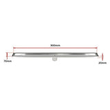 darrahopens Home & Garden > Bathroom Accessories 900mm Tile Insert Bathroom Shower Stainless Steel Grate Drain w/Centre outlet Floor Waste