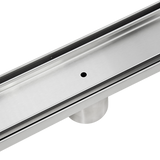 darrahopens Home & Garden > Bathroom Accessories 900mm Tile Insert Bathroom Shower Stainless Steel Grate Drain w/Centre outlet Floor Waste