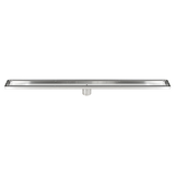 darrahopens Home & Garden > Bathroom Accessories 900mm Tile Insert Bathroom Shower Stainless Steel Grate Drain w/Centre outlet Floor Waste
