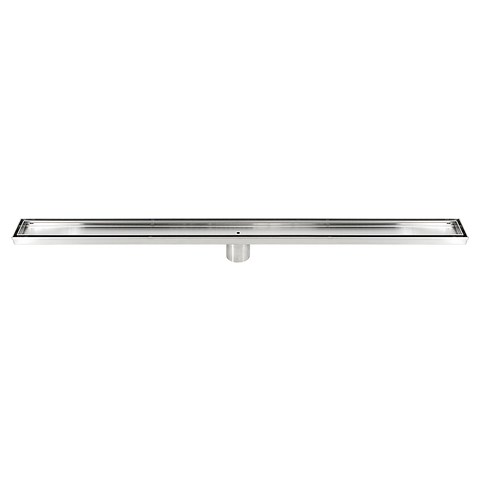 darrahopens Home & Garden > Bathroom Accessories 900mm Tile Insert Bathroom Shower Stainless Steel Grate Drain w/Centre outlet Floor Waste