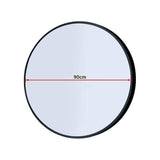 darrahopens Home & Garden > Bathroom Accessories 90cm Round Wall Mirror Bathroom Makeup Mirror by Della Francesca