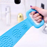 Darrahopens Home & Garden > Bathroom Accessories A+Living Silicone Exfoliating Back Scrub Strap for Body Shower Green 60cm