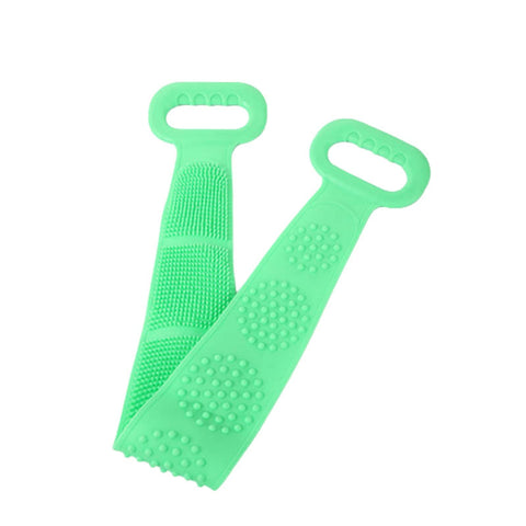 Darrahopens Home & Garden > Bathroom Accessories A+Living Silicone Exfoliating Back Scrub Strap for Body Shower Green 60cm