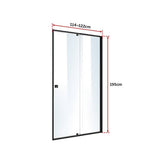darrahopens Home & Garden > Bathroom Accessories Adjustable Semi Frameless Shower Screen (114~122) x 195cm Australian Safety Glass