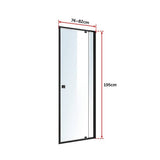 darrahopens Home & Garden > Bathroom Accessories Adjustable Semi Frameless Shower Screen (74~82) x 195cm Australian Safety Glass