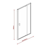 darrahopens Home & Garden > Bathroom Accessories Adjustable Semi Frameless Shower Screen (82~90) x 195cm Australian Safety Glass