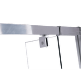 darrahopens Home & Garden > Bathroom Accessories Adjustable Semi Frameless Shower Screen (82~90) x 195cm Australian Safety Glass