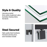 darrahopens Home & Garden > Bathroom Accessories Adjustable Semi Frameless Shower Screen (98~106) x 195cm Australian Safety Glass