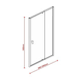 darrahopens Home & Garden > Bathroom Accessories Adjustable Semi Frameless Shower Screen (98~106) x 195cm Australian Safety Glass