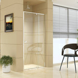 darrahopens Home & Garden > Bathroom Accessories Adjustable Semi Frameless Shower Screen (98~106) x 195cm Australian Safety Glass