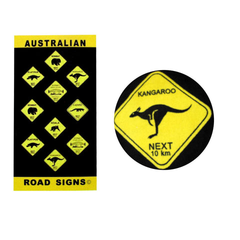 Darrahopens Home & Garden > Bathroom Accessories Aussie Road Signs Cotton Beach Towel 75 x 150 cm