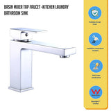 darrahopens Home & Garden > Bathroom Accessories Basin Mixer Tap Faucet -Kitchen Laundry Bathroom Sink