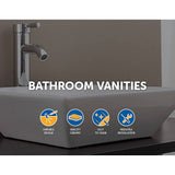 darrahopens Home & Garden > Bathroom Accessories Bathroom Ceramic Rectangular Above Countertop Basin for Vanity