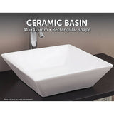 darrahopens Home & Garden > Bathroom Accessories Bathroom Ceramic Rectangular Above Countertop Basin for Vanity