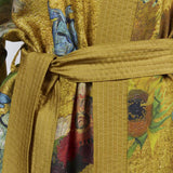 Darrahopens Home & Garden > Bathroom Accessories Bedding House Van Gogh Partout des Fleurs Gold Kimono Bath Robe Large/Extra Large