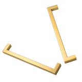 darrahopens Home & Garden > Bathroom Accessories Brushed Brass Drawer Pulls Kitchen Cabinet Handles - Gold Finish 192mm