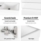 darrahopens Home & Garden > Bathroom Accessories Cefito 400mm Bathroom Vanity Basin Cabinet Sink Storage Wall Hung Ceramic Basins Wall Mounted White