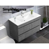 darrahopens Home & Garden > Bathroom Accessories Cefito 900mm Bathroom Vanity Cabinet Basin Unit Sink Storage Wall Mounted Cement