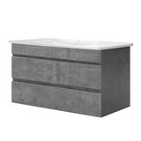 darrahopens Home & Garden > Bathroom Accessories Cefito 900mm Bathroom Vanity Cabinet Basin Unit Sink Storage Wall Mounted Cement