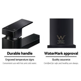darrahopens Home & Garden > Bathroom Accessories Cefito Basin Mixer Tap Faucet Bathroom Vanity Counter Top WELS Standard Brass Black