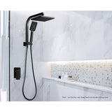 darrahopens Home & Garden > Bathroom Accessories Cefito Bathroom Mixer Tap Faucet Rain Shower head Set Hot And Cold Diverter DIY Black