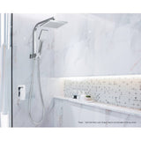 darrahopens Home & Garden > Bathroom Accessories Cefito Bathroom Mixer Tap Faucet Rain Shower head Set Hot And Cold Diverter DIY Chrome