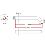 Darrahopens Home & Garden > Bathroom Accessories Cefito Bathroom Spout Wall Mounted Faucet Basin Sink Laundry Bathtub Black
