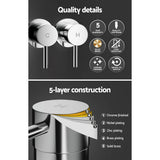 Darrahopens Home & Garden > Bathroom Accessories Cefito Bathroom Tap Shower Twin Tap Faucet Basin Sink Bath Swivel Chrome