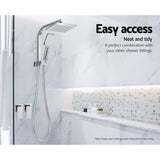 darrahopens Home & Garden > Bathroom Accessories Cefito Bathroom Taps Faucet Rain Shower Head Set Hot And Cold Diverter DIY Chrome