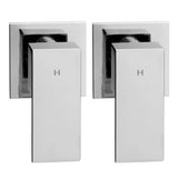 darrahopens Home & Garden > Bathroom Accessories Cefito Bathroom Taps Faucet Rain Shower Head Set Hot And Cold Diverter DIY Chrome
