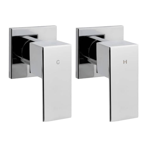 darrahopens Home & Garden > Bathroom Accessories Cefito Bathroom Taps Faucet Rain Shower Head Set Hot And Cold Diverter DIY Chrome