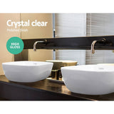 darrahopens Home & Garden > Bathroom Accessories Cefito Ceramic Bathroom Basin Sink Vanity Above Counter Basins White Hand Wash
