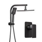 darrahopens Home & Garden > Bathroom Accessories Cefito WELS 8'' Rain Shower Head Mixer Square Handheld High Pressure Wall Black